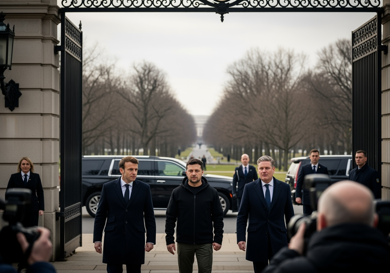 European leaders rush to US to help Ukraine avoid ‘capitulation’